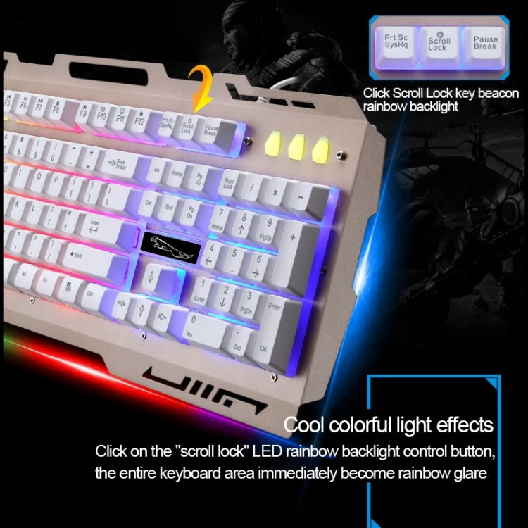 Chasing Leopard G700 USB RGB Backlight Wired Optical Gaming Mouse and Keyboard Set, Keyboard Cable Length: 1.35m, Mouse Cable Length: 1.3m Chasing Leopard G700 USB RGB Backlight Wired Optical Gaming Mouse and Keyboard Set, Keyboard Cable Length: 1.35m, Mouse Cable Length: 1.3m