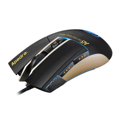 Ratón para juegos de alta precisión Apedra iMICE A5, luz LED de cuatro colores controlada por respiración, USB, 7 botones, 3200 DPI, ratón óptico para juegos con cable para computadora, PC, portátil, iMICE A5