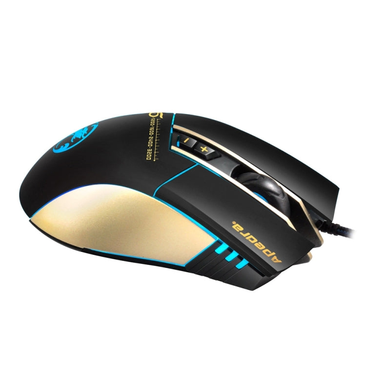 Ratón para juegos de alta precisión Apedra iMICE A5, luz LED de cuatro colores controlada por respiración, USB, 7 botones, 3200 DPI, ratón óptico para juegos con cable para computadora, PC, portátil, iMICE A5 Ratón para juegos de alta precisión Apedra iMICE A5, luz LED de cuatro colores controlada por respiración, USB, 7 botones, 3200 DPI, ratón óptico para juegos con cable para computadora, PC, portátil, iMICE A5