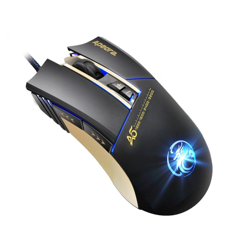 Ratón para juegos de alta precisión Apedra iMICE A5, luz LED de cuatro colores controlada por respiración, USB, 7 botones, 3200 DPI, ratón óptico para juegos con cable para computadora, PC, portátil, iMICE A5 Ratón para juegos de alta precisión Apedra iMICE A5, luz LED de cuatro colores controlada por respiración, USB, 7 botones, 3200 DPI, ratón óptico para juegos con cable para computadora, PC, portátil, iMICE A5