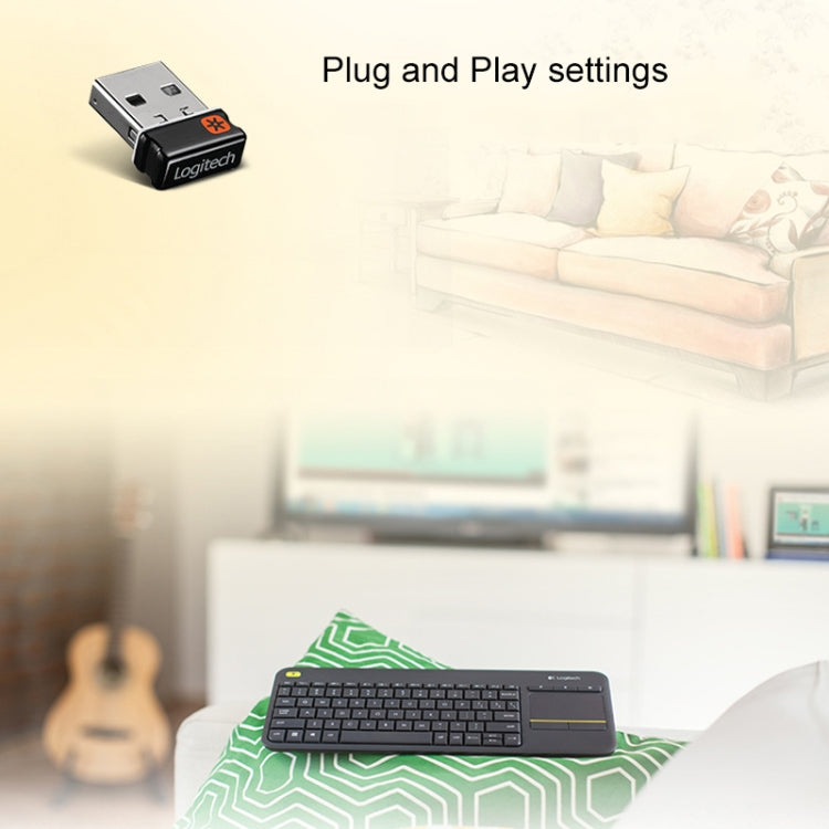 Logitech K400 Plus 2.4GHz Wireless Touch Control Keyboard, Wireless Range: 10m, Logitech K400 Plus Logitech K400 Plus 2.4GHz Wireless Touch Control Keyboard, Wireless Range: 10m, Logitech K400 Plus