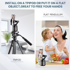 Soporte para cabezal de trípode GK01 con rotación de 360 grados, seguimiento inteligente, inclinación y seguimiento de tomas