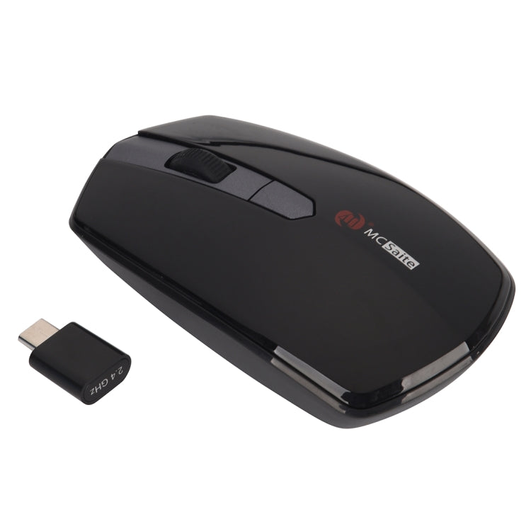 MCSaite MC-369AG USB-C / Type-C 1600DPI Three-speed Adjustable 4-button Wireless Optical Mouse MCSaite MC-369AG USB-C / Type-C 1600DPI Three-speed Adjustable 4-button Wireless Optical Mouse