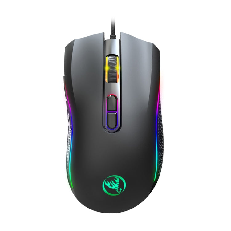 HXSJ A869 Type-C 7200dpi 6-modes Adjustable 7-keys RGB Light Wired Game Mouse, A869RGB-TYPE-C HXSJ A869 Type-C 7200dpi 6-modes Adjustable 7-keys RGB Light Wired Game Mouse, A869RGB-TYPE-C