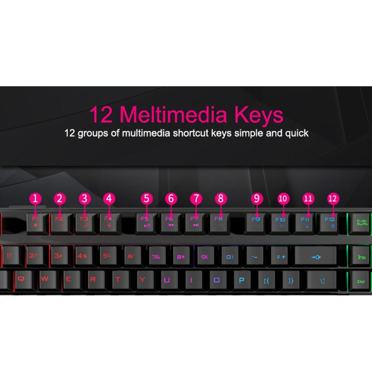 Teclado para juegos con retroiluminación brillante, teclas flotantes con cable USB iMICE AK-600, color negro Teclado para juegos con retroiluminación brillante, teclas flotantes con cable USB iMICE AK-600, color negro