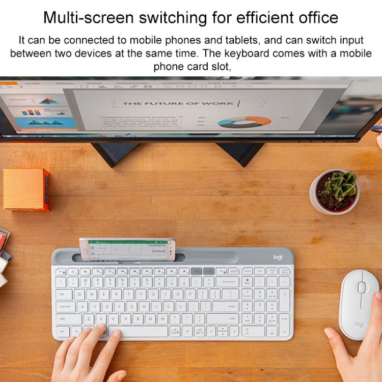 Logitech K580 Dual Modes Thin and Light Multi-device Wireless Keyboard with Phone Holder Logitech K580 Dual Modes Thin and Light Multi-device Wireless Keyboard with Phone Holder