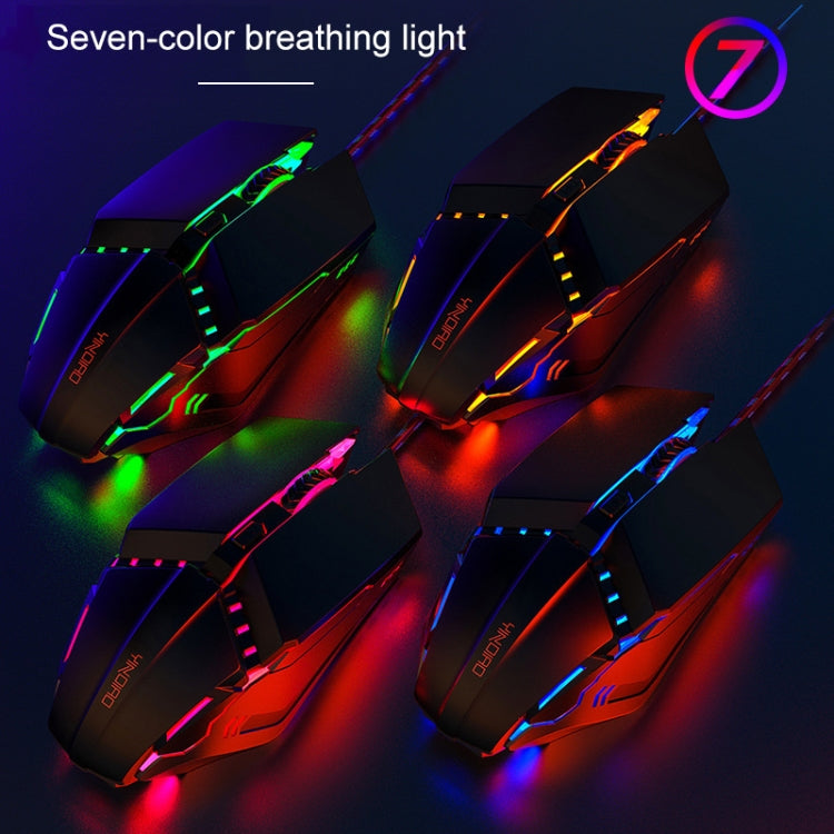 YINDIAO 6 Keys Gaming Office USB Mute Mechanical Wired Mouse, Mute Mouse(Black) YINDIAO 6 Keys Gaming Office USB Mute Mechanical Wired Mouse, Mute Mouse(Black)