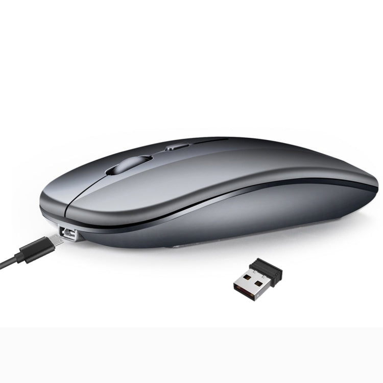 HXSJ M90 2.4GHz Ultrathin Mute Rechargeable Dual Mode Wireless Bluetooth Notebook PC Mouse HXSJ M90 2.4GHz Ultrathin Mute Rechargeable Dual Mode Wireless Bluetooth Notebook PC Mouse