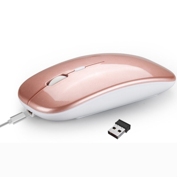 HXSJ M90 2.4GHz Ultrathin Mute Rechargeable Dual Mode Wireless Bluetooth Notebook PC Mouse HXSJ M90 2.4GHz Ultrathin Mute Rechargeable Dual Mode Wireless Bluetooth Notebook PC Mouse