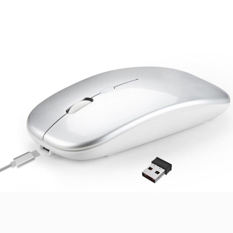 HXSJ M90 2.4GHz Ultrathin Mute Rechargeable Dual Mode Wireless Bluetooth Notebook PC Mouse HXSJ M90 2.4GHz Ultrathin Mute Rechargeable Dual Mode Wireless Bluetooth Notebook PC Mouse