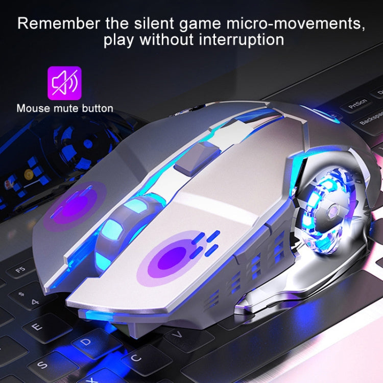 YINDIAO A4 2.4GHz 1600DPI 3-modes Adjustable Rechargeable Wireless Silent Gaming Mouse (Grey Silver), Black Silver YINDIAO A4 2.4GHz 1600DPI 3-modes Adjustable Rechargeable Wireless Silent Gaming Mouse (Grey Silver), Black Silver