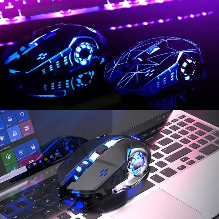 YINDIAO A4 2.4GHz 1600DPI 3-modes Adjustable Rechargeable Wireless Silent Gaming Mouse (Grey Silver), Black Silver YINDIAO A4 2.4GHz 1600DPI 3-modes Adjustable Rechargeable Wireless Silent Gaming Mouse (Grey Silver), Black Silver