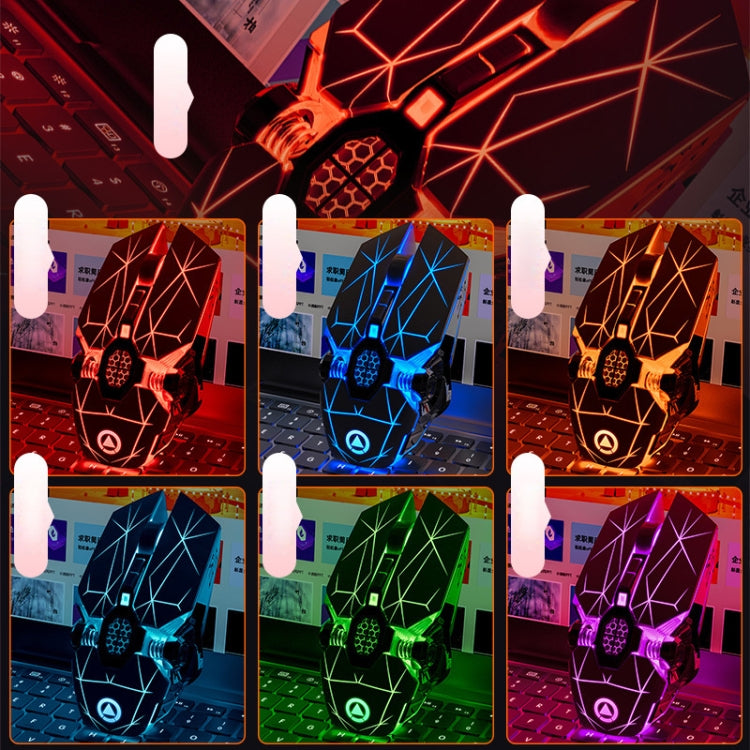 YINDIAO A7 2.4GHz 1600DPI 3-modes Adjustable 7-keys Rechargeable RGB Light Wireless Silent Gaming Mouse YINDIAO A7 2.4GHz 1600DPI 3-modes Adjustable 7-keys Rechargeable RGB Light Wireless Silent Gaming Mouse