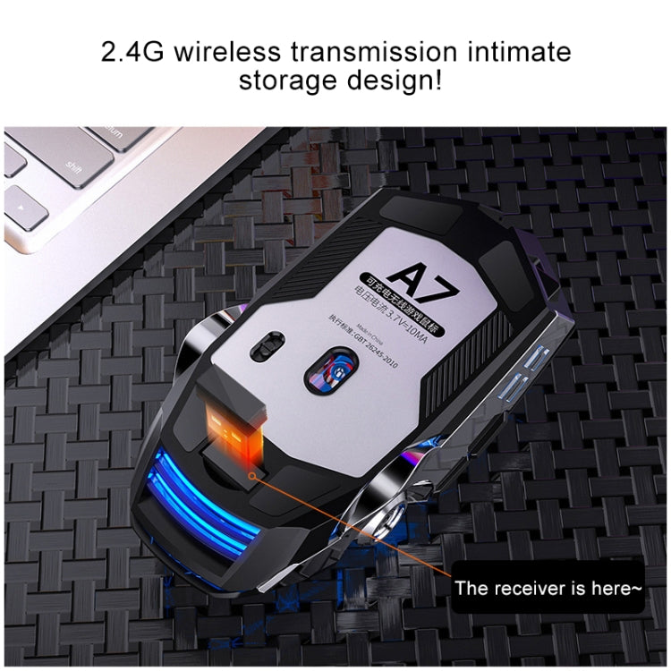 YINDIAO A7 2.4GHz 1600DPI 3-modes Adjustable 7-keys Rechargeable RGB Light Wireless Silent Gaming Mouse YINDIAO A7 2.4GHz 1600DPI 3-modes Adjustable 7-keys Rechargeable RGB Light Wireless Silent Gaming Mouse