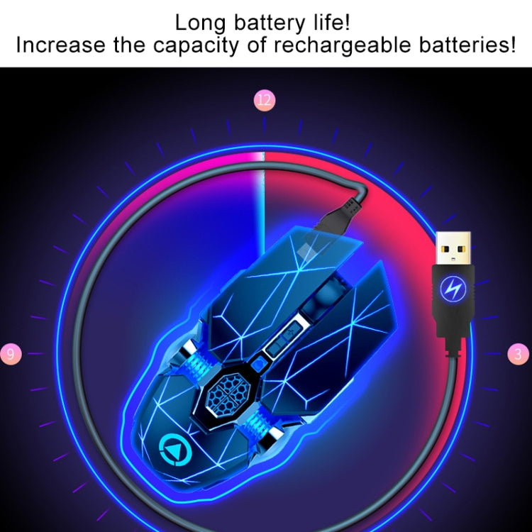 YINDIAO A7 2.4GHz 1600DPI 3-modes Adjustable 7-keys Rechargeable RGB Light Wireless Silent Gaming Mouse YINDIAO A7 2.4GHz 1600DPI 3-modes Adjustable 7-keys Rechargeable RGB Light Wireless Silent Gaming Mouse