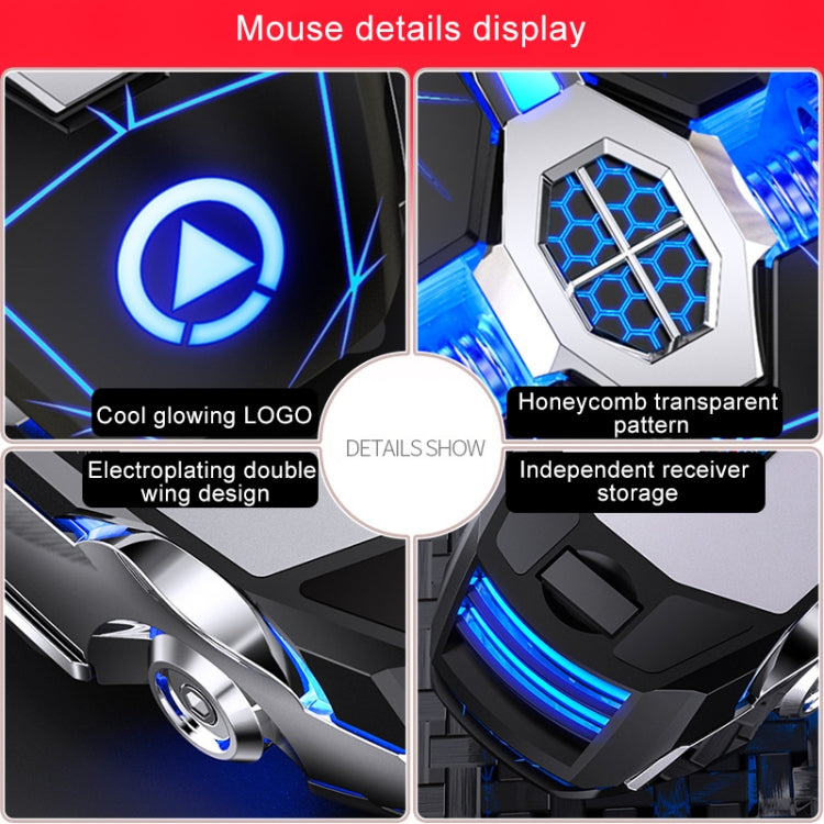 YINDIAO A7 2.4GHz 1600DPI 3-modes Adjustable 7-keys Rechargeable RGB Light Wireless Silent Gaming Mouse YINDIAO A7 2.4GHz 1600DPI 3-modes Adjustable 7-keys Rechargeable RGB Light Wireless Silent Gaming Mouse