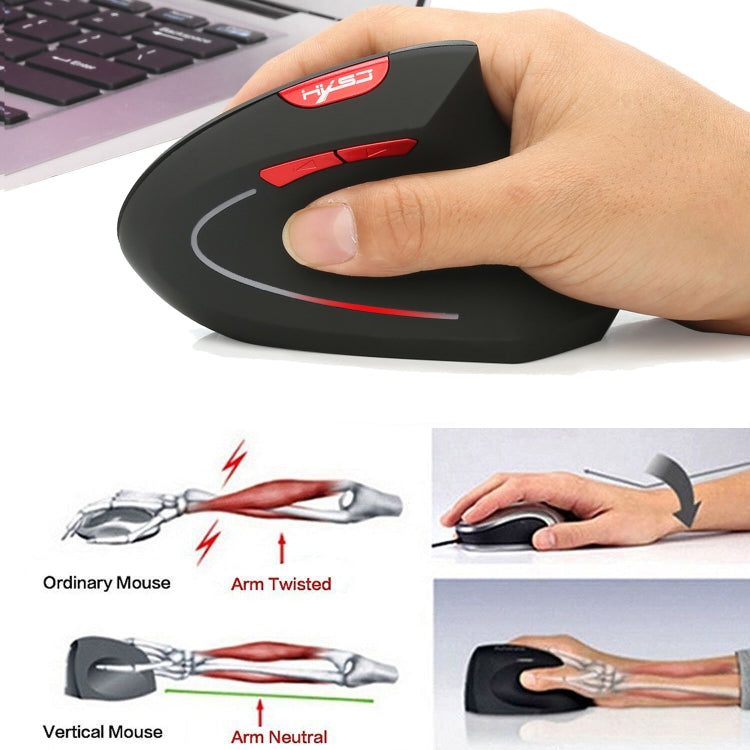 HXSJ T24 6 Buttons 2400 DPI 2.4G Wireless Vertical Ergonomic Mouse with USB Receiver, 6 Buttons T24 Black, 6 Buttons T24 Grey HXSJ T24 6 Buttons 2400 DPI 2.4G Wireless Vertical Ergonomic Mouse with USB Receiver, 6 Buttons T24 Black, 6 Buttons T24 Grey