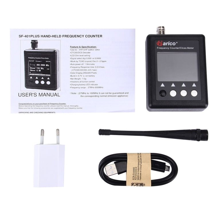 SF401 Plus Portable Handheld Frequency Counter for Walkie Talkie, Frequency: 27MHz-3000MHz SF401 Plus Portable Handheld Frequency Counter for Walkie Talkie, Frequency: 27MHz-3000MHz