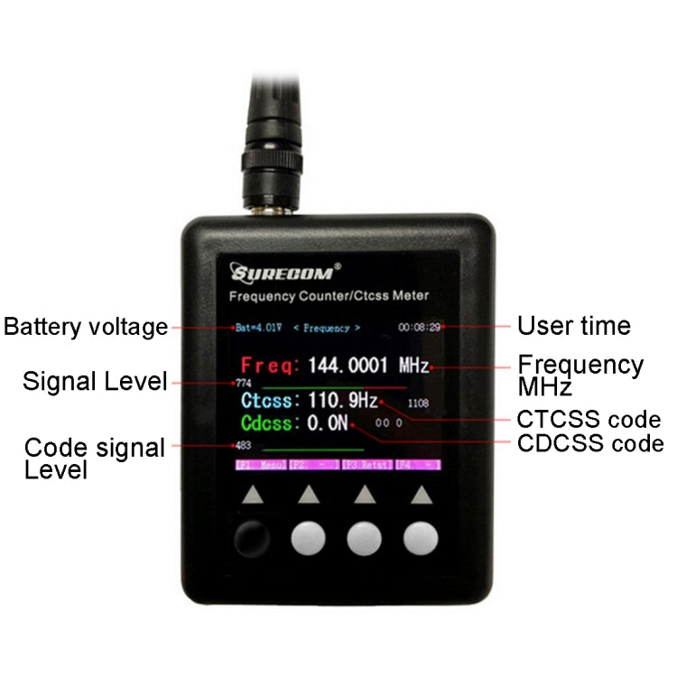 SF401 Plus Portable Handheld Frequency Counter for Walkie Talkie, Frequency: 27MHz-3000MHz SF401 Plus Portable Handheld Frequency Counter for Walkie Talkie, Frequency: 27MHz-3000MHz