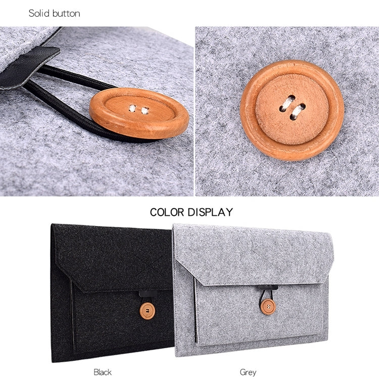 ND06 Multi-purpose Felt Button Laptop Inner Bag for 12.5 inch Laptop, 12.5 inch ND06 Multi-purpose Felt Button Laptop Inner Bag for 12.5 inch Laptop, 12.5 inch