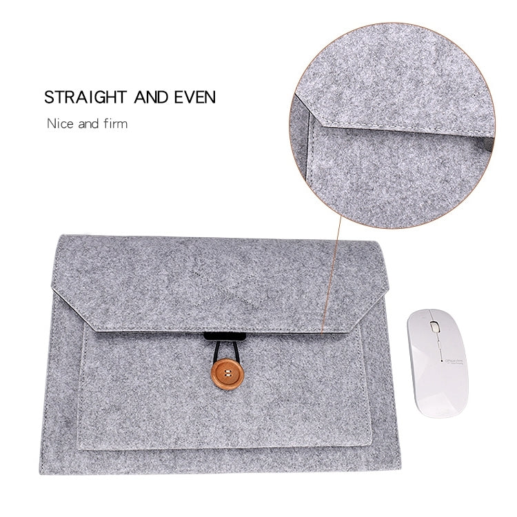 ND06 Multi-purpose Felt Button Laptop Inner Bag for 12.5 inch Laptop, 12.5 inch ND06 Multi-purpose Felt Button Laptop Inner Bag for 12.5 inch Laptop, 12.5 inch