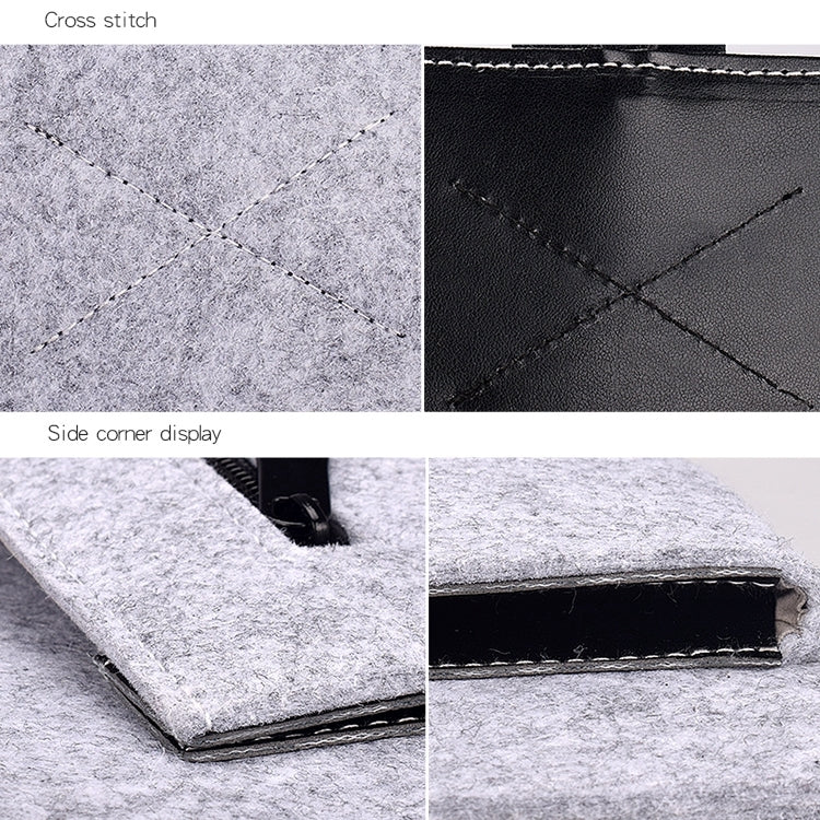 ND06 Multi-purpose Felt Button Laptop Inner Bag for 13.3 inch Laptop, 13.3 inch ND06 Multi-purpose Felt Button Laptop Inner Bag for 13.3 inch Laptop, 13.3 inch