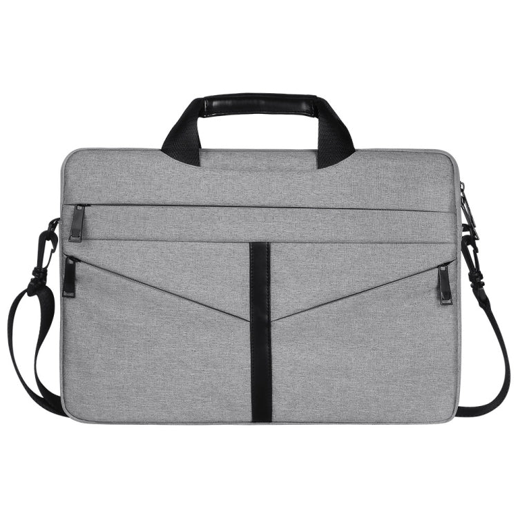 14.1 inch Breathable Wear-resistant Fashion Business Shoulder Handheld Zipper Laptop Bag with Shoulder Strap, 14.1 inch 14.1 inch Breathable Wear-resistant Fashion Business Shoulder Handheld Zipper Laptop Bag with Shoulder Strap, 14.1 inch