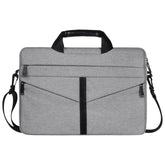 14.1 inch Breathable Wear-resistant Fashion Business Shoulder Handheld Zipper Laptop Bag with Shoulder Strap, 14.1 inch
