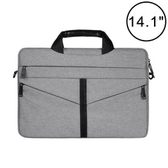 14.1 inch Breathable Wear-resistant Fashion Business Shoulder Handheld Zipper Laptop Bag with Shoulder Strap, 14.1 inch