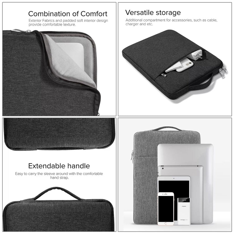 13.3 inch Universal Fashion Soft Laptop Denim Bags Portable Zipper Notebook Laptop Case Pouch for MacBook Air / Pro, Lenovo and other Laptops, Size: 35.5x26.5x2cm 13.3 inch Universal Fashion Soft Laptop Denim Bags Portable Zipper Notebook Laptop Case Pouch for MacBook Air / Pro, Lenovo and other Laptops, Size: 35.5x26.5x2cm