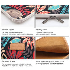 Lisen 11.6 inch Sleeve Case Colorful Leaves Zipper Briefcase Carrying Bag, 11.6 inch