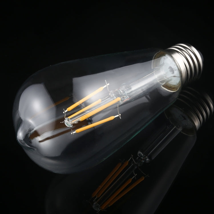 ST64 E27 4W 4 LEDs 600 LM 3000K Retro Dimming LED Filament Light Bulb Energy Saving Light, AC 220V ST64 E27 4W 4 LEDs 600 LM 3000K Retro Dimming LED Filament Light Bulb Energy Saving Light, AC 220V