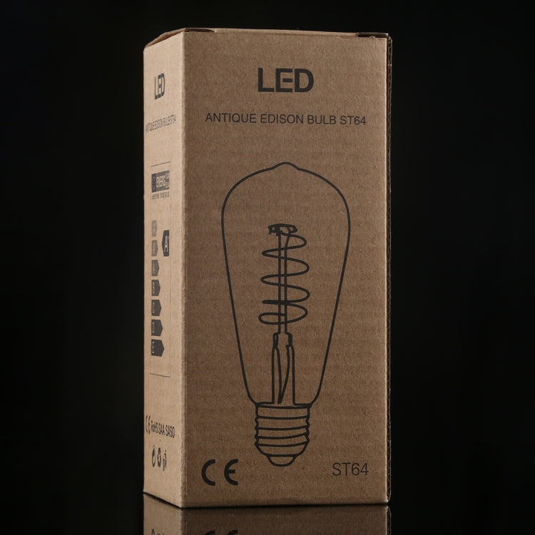 ST64 E27 4W 4 LEDs 600 LM 3000K Retro Dimming LED Filament Light Bulb Energy Saving Light, AC 220V ST64 E27 4W 4 LEDs 600 LM 3000K Retro Dimming LED Filament Light Bulb Energy Saving Light, AC 220V