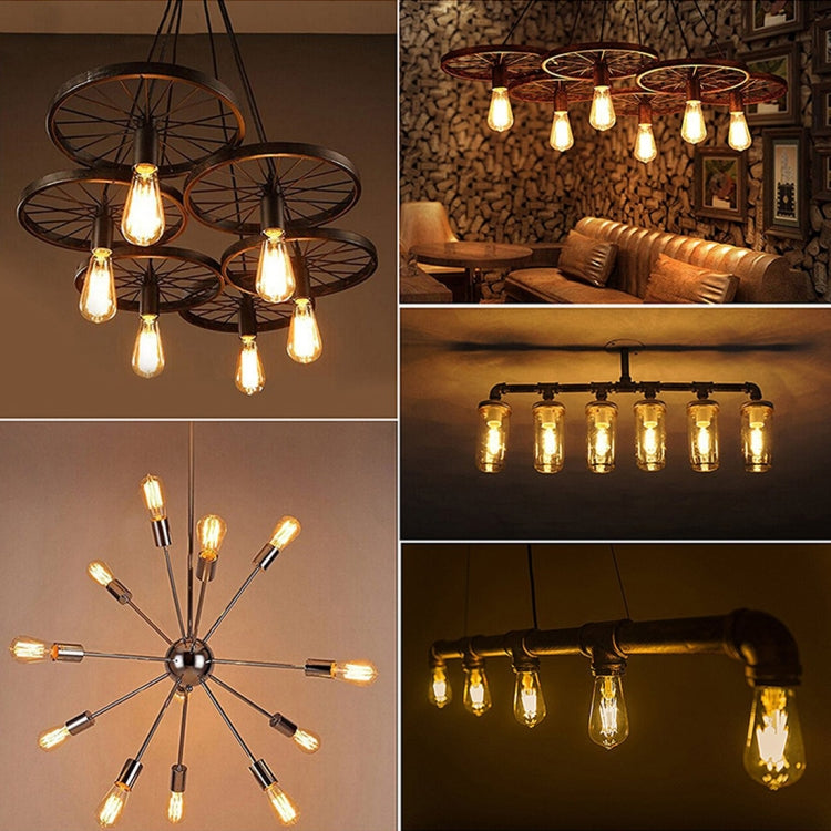 ST64 E27 4W 4 LEDs 600 LM 3000K Retro Dimming LED Filament Light Bulb Energy Saving Light, AC 220V ST64 E27 4W 4 LEDs 600 LM 3000K Retro Dimming LED Filament Light Bulb Energy Saving Light, AC 220V