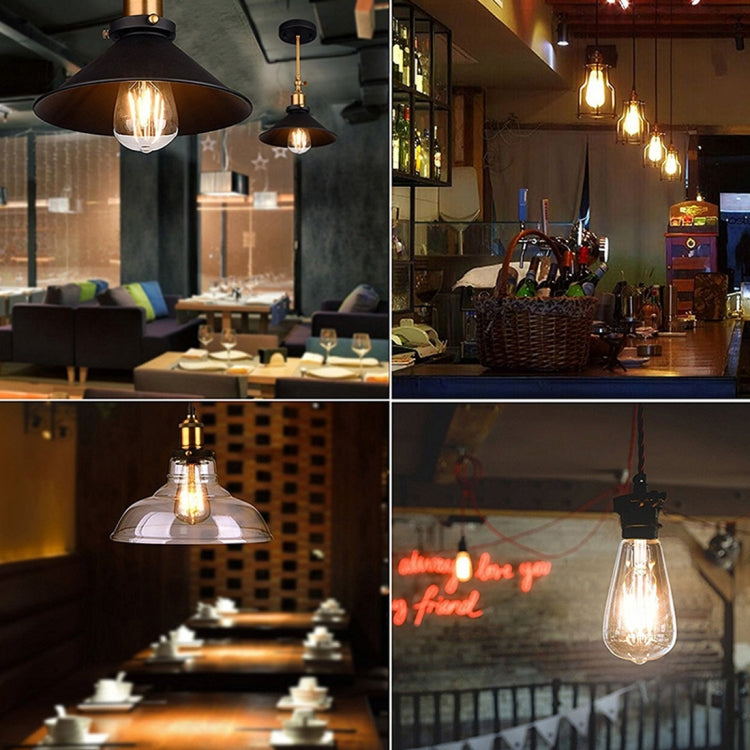 ST64 E27 4W 4 LEDs 600 LM 3000K Retro Dimming LED Filament Light Bulb Energy Saving Light, AC 220V ST64 E27 4W 4 LEDs 600 LM 3000K Retro Dimming LED Filament Light Bulb Energy Saving Light, AC 220V