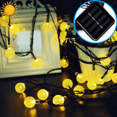 50 LEDs Bubble Ball Outdoor Garden Waterproof Christmas Spring Festival Decoration Solar Lamp String