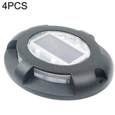 4 PCS LED Solar Powered Embedded Ground Lamp IP68 Waterproof Outdoor Garden Lawn Lamp
