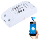 Sonoff 433 MHz DIY WiFi Control remoto inalámbrico inteligente Temporizador Módulo Interruptor de encendido para hogar inteligente, Compatible con iOS y Android, 433 MHz