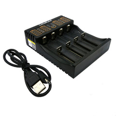 LiitoKala lii-402 4 In 1 Lithium Battery Charger for Li-ion IMR 18650, 18490, 18350, 17670, 17500, 16340(RCR123), 14500, 10440