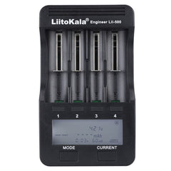 LiitoKala lii-500 Lithium Battery Charger for Li-ion IMR 18650, 26650, 16340, 14500, 10440, 18500, EU Plug