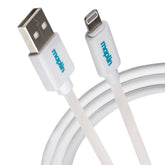Maplin Premium Apple MFI Certified Tangle-Free Lightning to USB-A 2.0 Cable - White, 1.5m