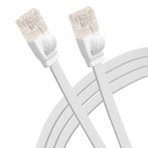 Maplin CAT6 RJ45 Plug Flat UTP Ethernet Network Cable - White