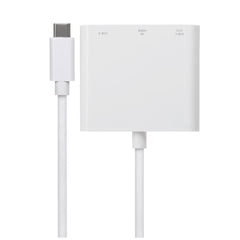 Nikkai USB-C Multiport Hub to USB-A 3.1 Gen 1 / HDMI 4K 30Hz / USB-C PD 100W - White