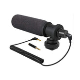 ProSound Shotgun Microphone Super Cardioid Electret Condenser 3.5mm Jack Cold Shoe Mount