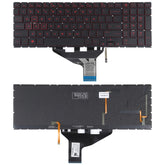 Teclado con retroiluminación roja para HP OMEN 15-DC 15-DH 15T-DC 17-CB versión estadounidense