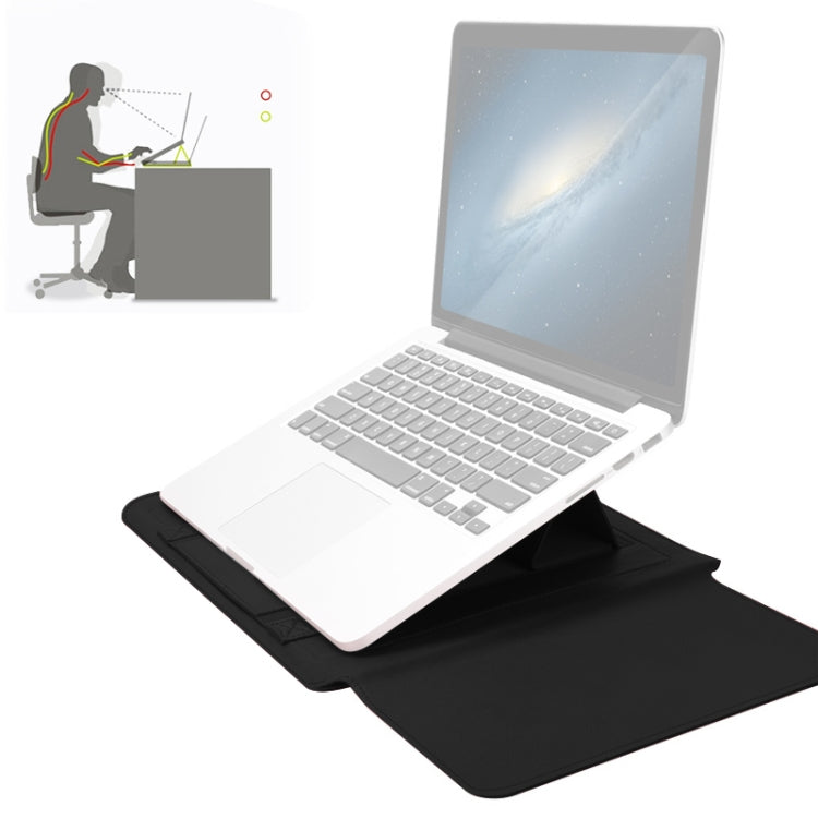 4 in 1 Universal Waterproof PU Leather Laptop Liner Bag with Handle & Stand & Pen Holder + 2 Winders + Mouse Bag + Charger Bag Set for 13  / 14 inch Laptops 4 in 1 Universal Waterproof PU Leather Laptop Liner Bag with Handle & Stand & Pen Holder + 2 Winders + Mouse Bag + Charger Bag Set for 13  / 14 inch Laptops