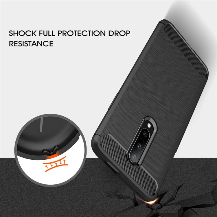 Brushed Texture Carbon Fiber Shockproof TPU Case for OnePlus 7, For OnePlus 7 Brushed Texture Carbon Fiber Shockproof TPU Case for OnePlus 7, For OnePlus 7
