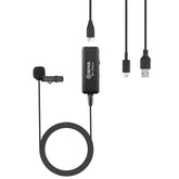BOYA BY-DM10 USB / 8 Pin Plug Broadcast Lavalier Microphone with Windscreen, Cable Length: 6m
