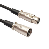 5m 3-Pin XLR Male to XLR Female Microphone Cable, Length: 5m