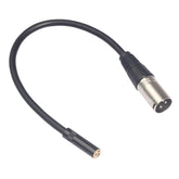TC227K17-03 Audiokabel 3,5 mm Buchse auf XLR Stecker, Länge: 0,3 m, 3,5 mm Buchse auf XLR Stecker